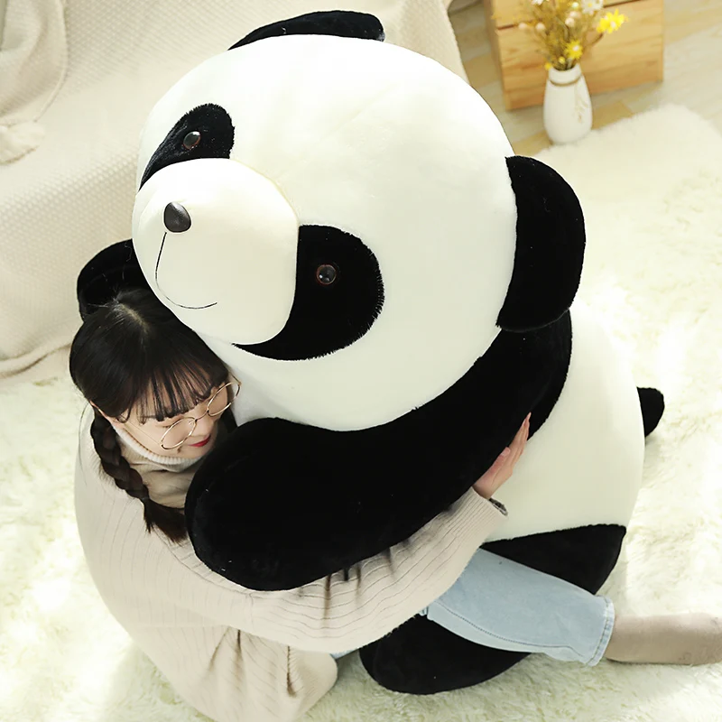 

Hot Huggable Kawaii Stuffed Panda Doll Plush Animal Toy Soft Panda Lifelike Plush Toys Baby Kids Playmate Children Birthday Gift