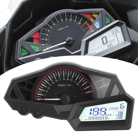 Датчик скорости топлива для мотоцикла с ЖК-дисплеем, 15000 об/мин, подходит для KAWASAKI NINJA 300/EX300/300SE 2013 2014 2015