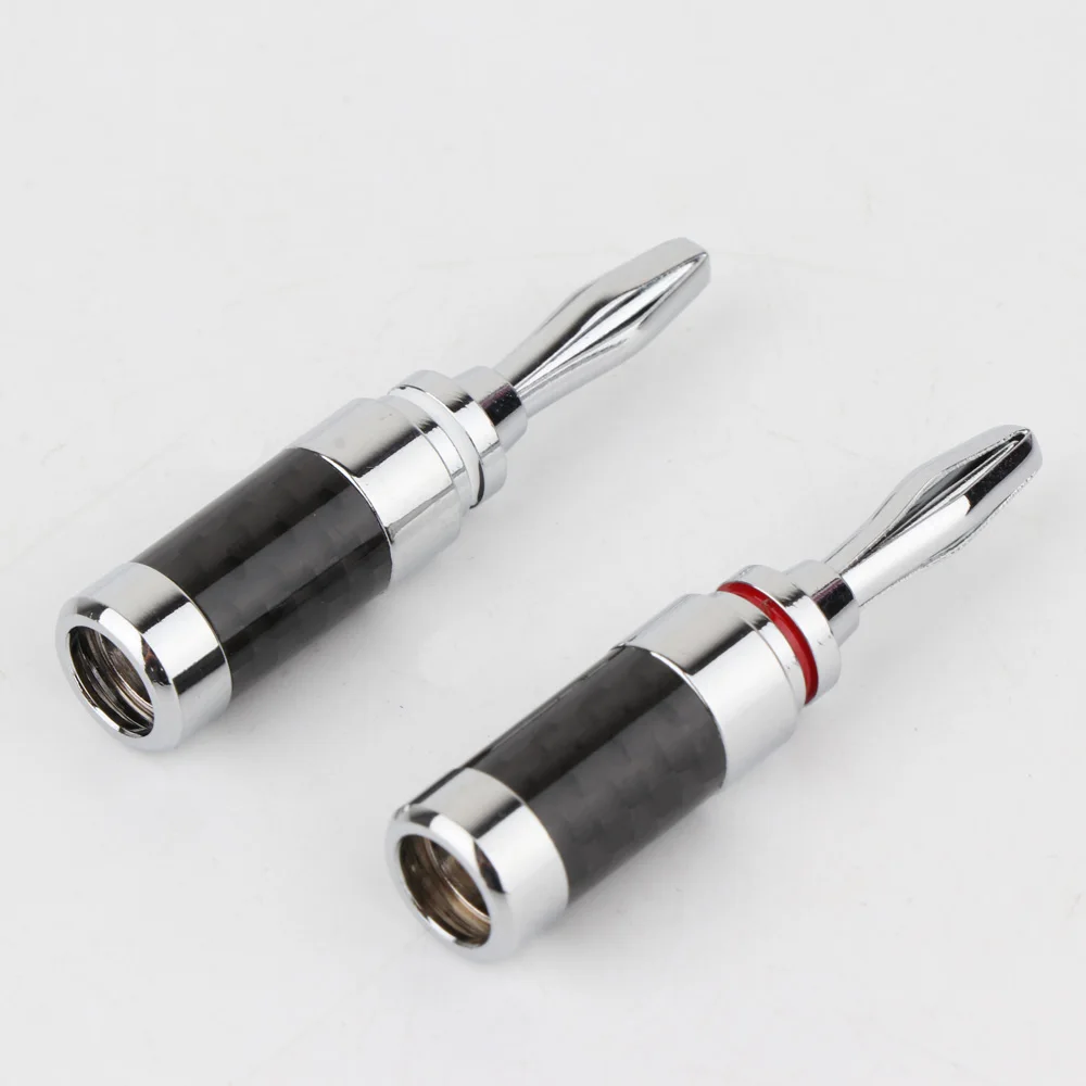 

BA140 Preffair 8/12 шт. динамик из углеродного волокна банан PlugPure латунь родиевое покрытие динамик аудио видео банан разъемы