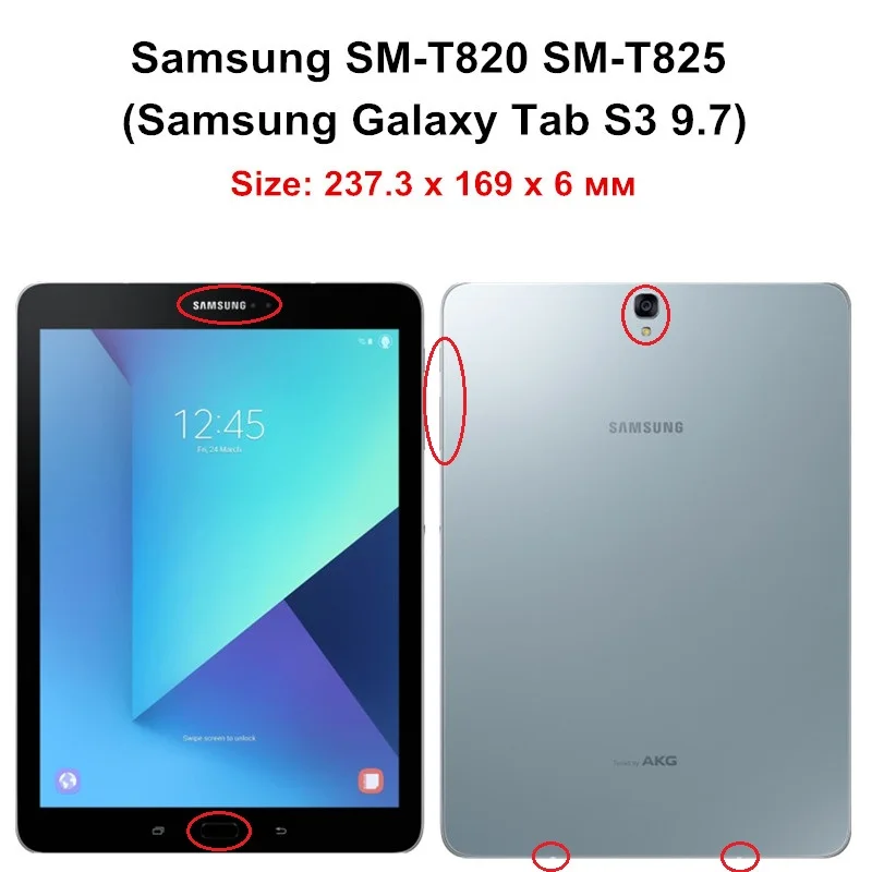Вращающийся чехол из искусственной кожи для Samsung Galaxy Tab S3 9,7 дюймов SM-T820 SM-T825 Авто спящий бодрствующий умный Coque Capa Funda