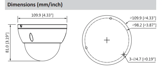 Камера Starlight HDCVI Dahua 2 Мп HAC-HDBW1230E водонепроницаемая ИК 30 м | Безопасность и защита
