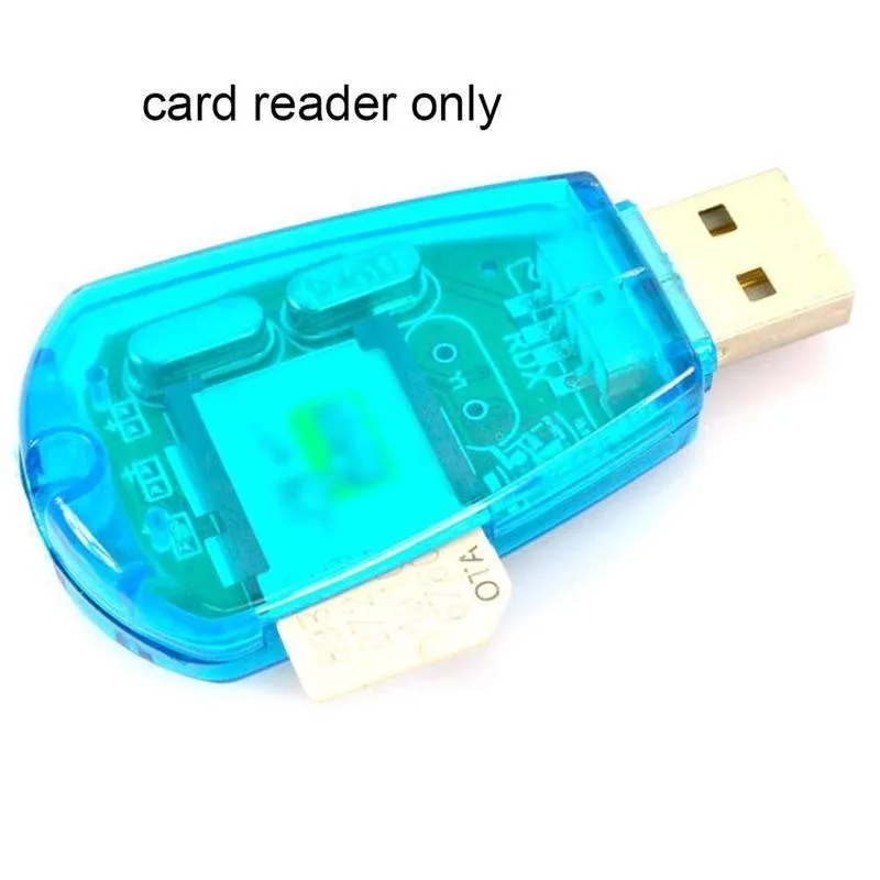 

1 New Usb Card Reader Sim Card Reader Copy Clone Backup Mobile Phone Sim Card Mobile Phone Reader Mobile Phone Accessories