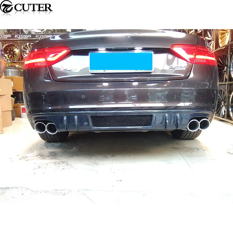 A5 S-line Dtm Style Carbon Fiber Rear Bumper Lip Diffuser for Sline Car Body Kit 12-16 | Автомобили и мотоциклы