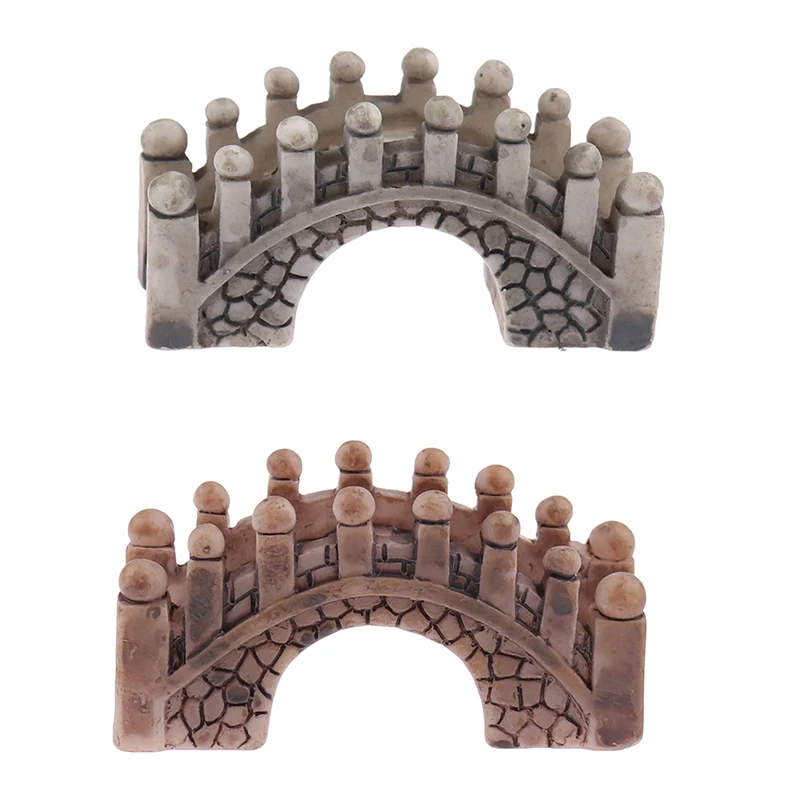 Мини сказочный сад смола камень мост фигура Декоративная скульптура в виде