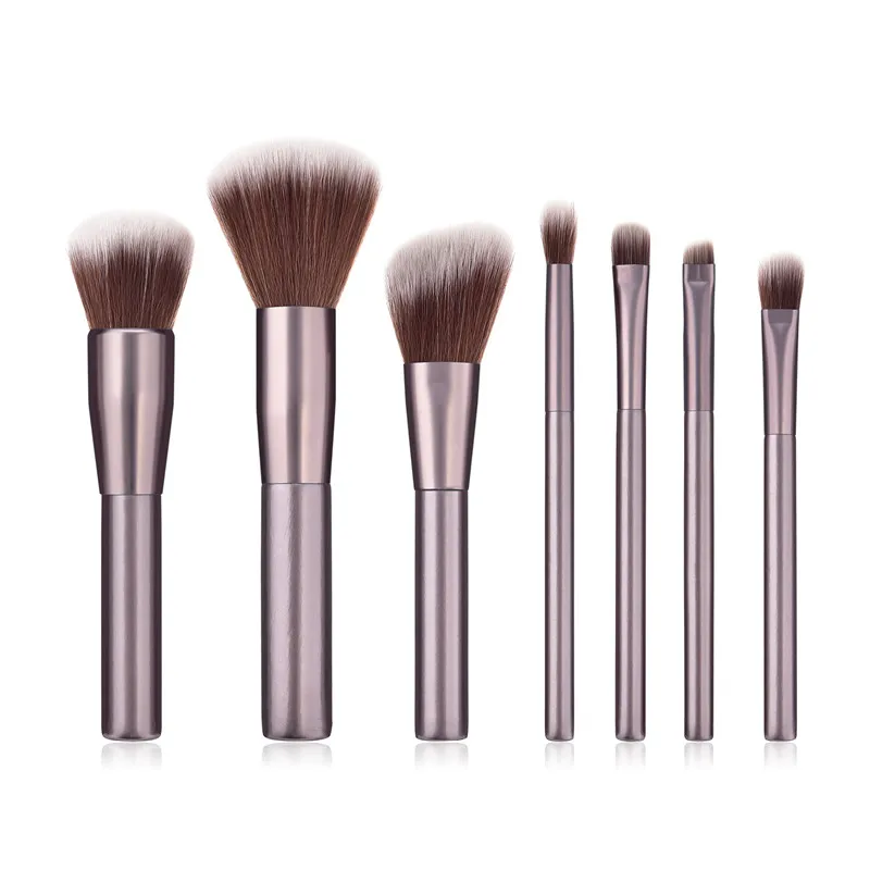 

7Pcs/set Makeup Brushes Set Eye Shadow Foundation Powder Eyeliner Eyelash Lip Fan Make Up Brushes Cosmetic Beauty Tool Kit