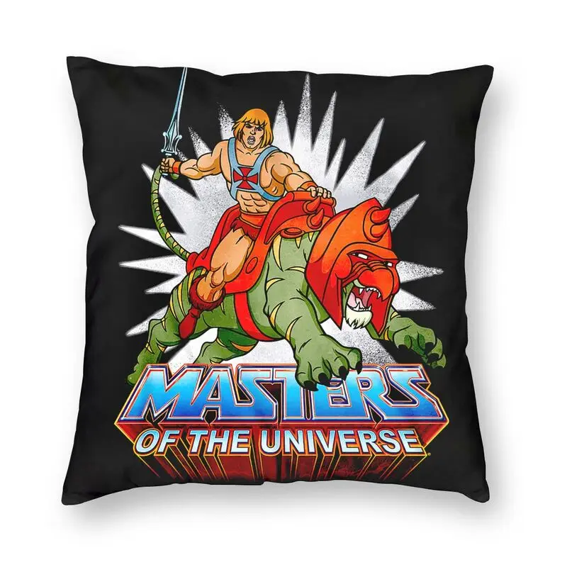

Cool Classic Retro He-Man Masters Of The Universe Pillow Case Home Decor 3D Double Side Print Eternia Cushion Cover for Sofa