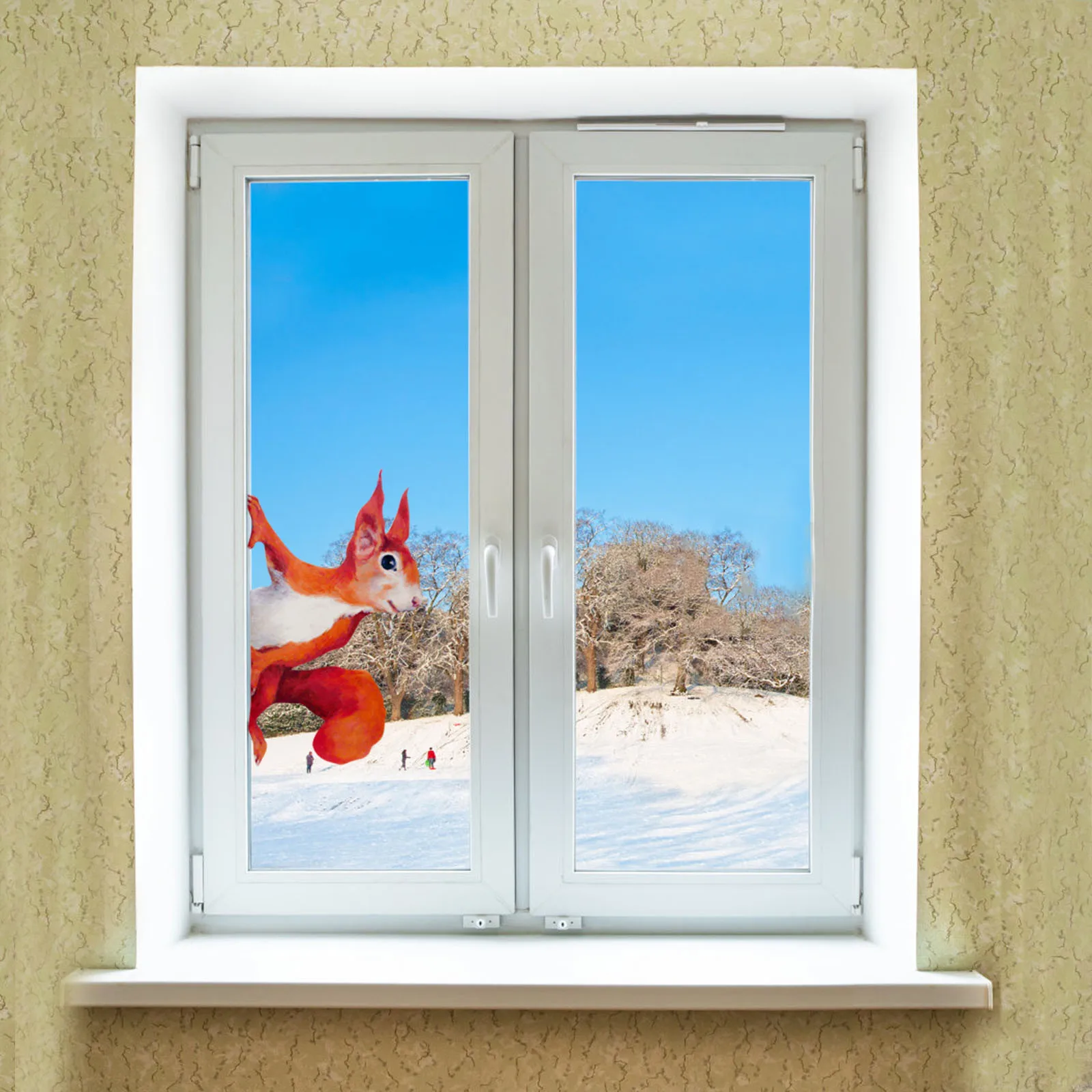 1/3/5 шт. наклейка на окно s Peeping Squirrel стену с милым рисунком животного стикер лес для