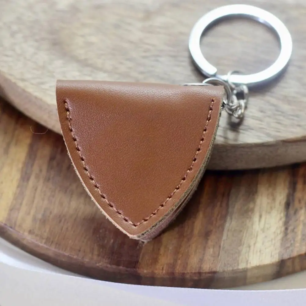 

Leather Rock Guitar Pick Bag Ukulele Shrapnel Chain Pick Rack Leather Storage Box Chain Shape Guitar Accessory Storage Box