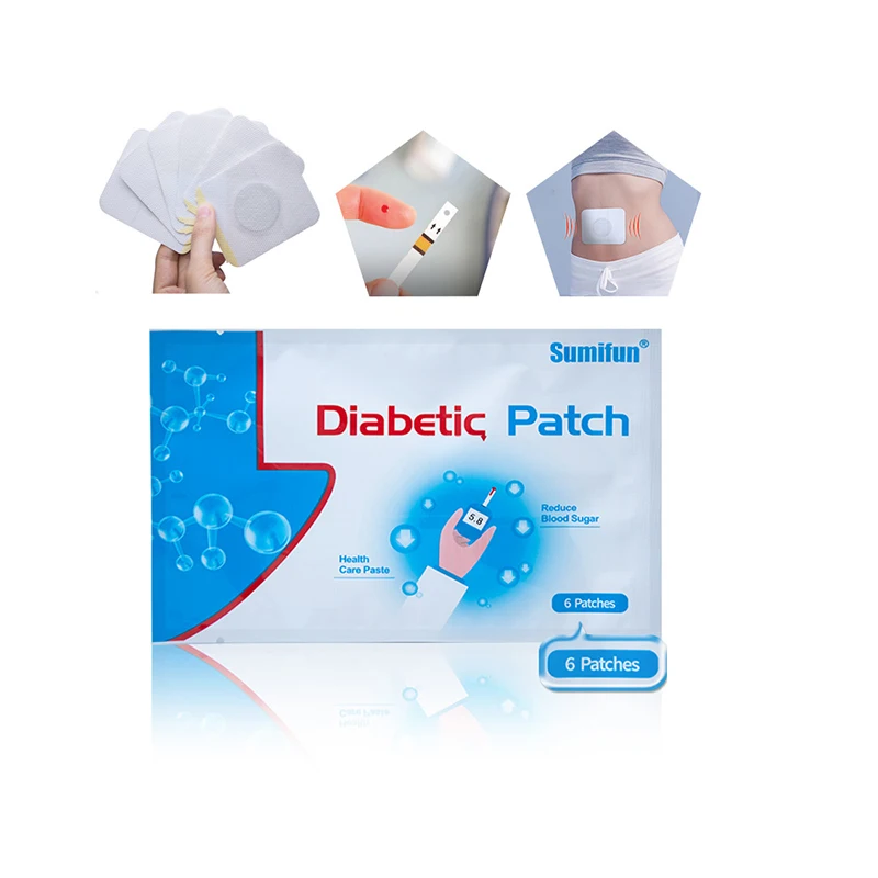 

Sumifun 6pcs/bag diabetic patch Stabilizes Blood Sugar Balance Glucose Content Natural Herbs Diabetes Plaster K03201