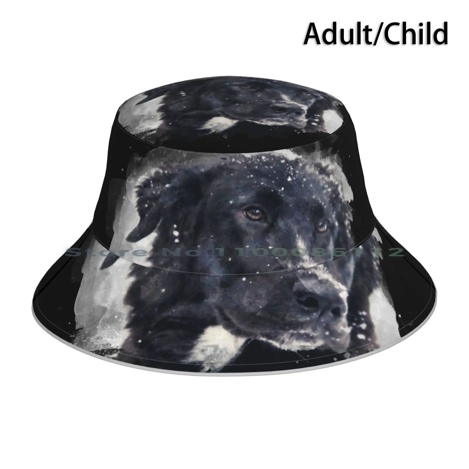 

Cute Collie Dog Bucket Hat Sun Cap Dog Lover Black Dog Bearded Collie Rough Collie Border Collie Smooth Collie Shepherd Pets