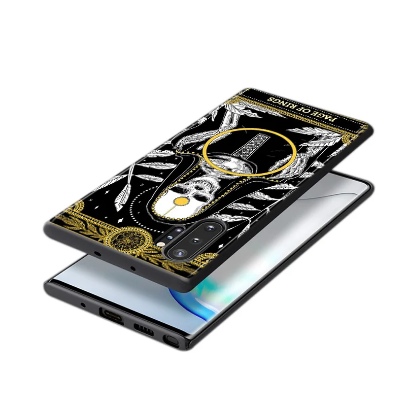 

Cool Death Tarot Fate For Samsung Galaxy Note 20 Ultra 10 9 8 S10 S10E S9 S8 S7 S6 Edge Plus Pro 5G Phone Case