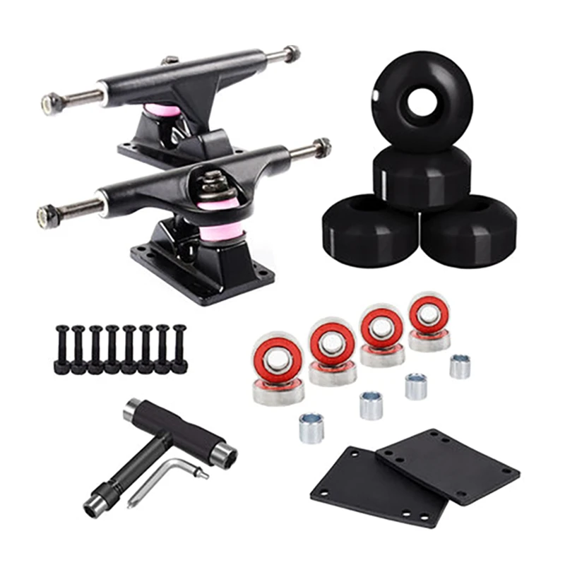 

Arrival 100A Skateboard Wheels 52X30mm with 5 Inch Skateboard Trucks and Skateboard Tools and Skateboard Rubbe