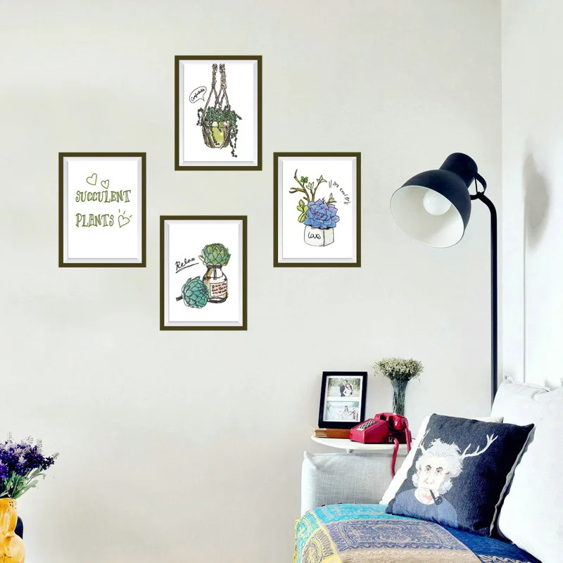 Домашний тропический лес с зелеными листьями декор для гостиной ресторана