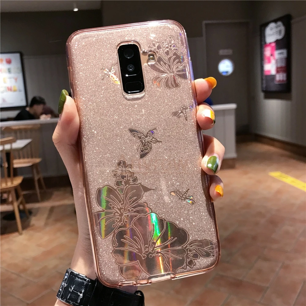 360 чехол из ТПУ с цветком для samsung Galaxy S9 SPlus S10 5G S10E Note 10 9 8, мягкий чехол для телефона
