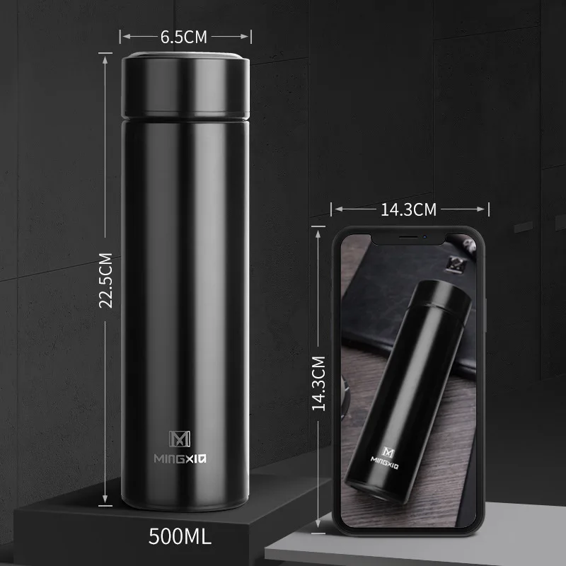 JOUDOO Vacuum Insulation Cup Water Bottle 500ML Stainless Steel Thermos-Cup 35