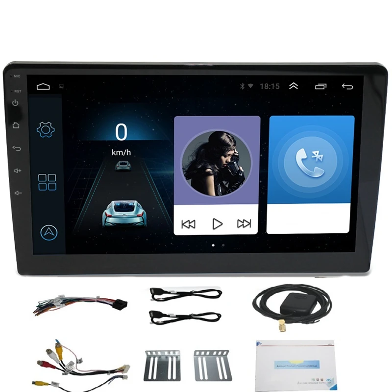 MOOL 10 1 дюймов Android 8 четырехъядерный 2 Din Автомобильный пресс стерео радио Gps Wifi Mp5