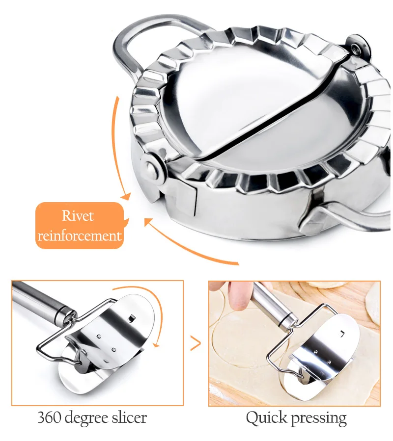 Dumpling Mold Household Dumpling Wrapper Cutter Making Machine Cooking Pastry Tool Kitchen Accessory Labor Saving Jiaozi Tool