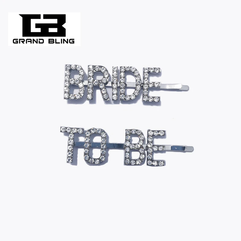 Аксессуары для волос Blingbling невесты свадебные украшения с кристаллами Bride TO BE 2
