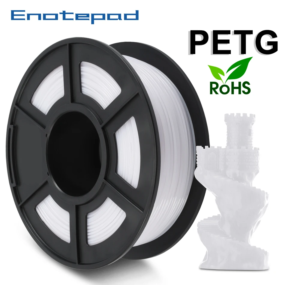 

PETG 3D filament white 1.75mm 1KG 2.2lb full color PETG 3D Printer Filament Dimensional Accuracy +/- 0.02 mm 1 kg Spool 1.75 mm