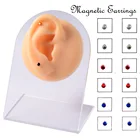 12 шт.компл. магнит поддельные мошенник не пирсинг ювелирные изделия магнитная серьга пирсинг для уха ушной хрящ губная серьга-гвоздик нос кольцо