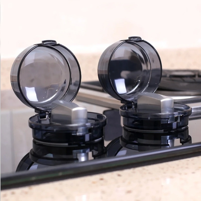 

2 Pcs Baby Safety Oven Lock Lid Gas Stove Knob Covers Home Kitchen Switch Protection Tool for Infant Child Protector