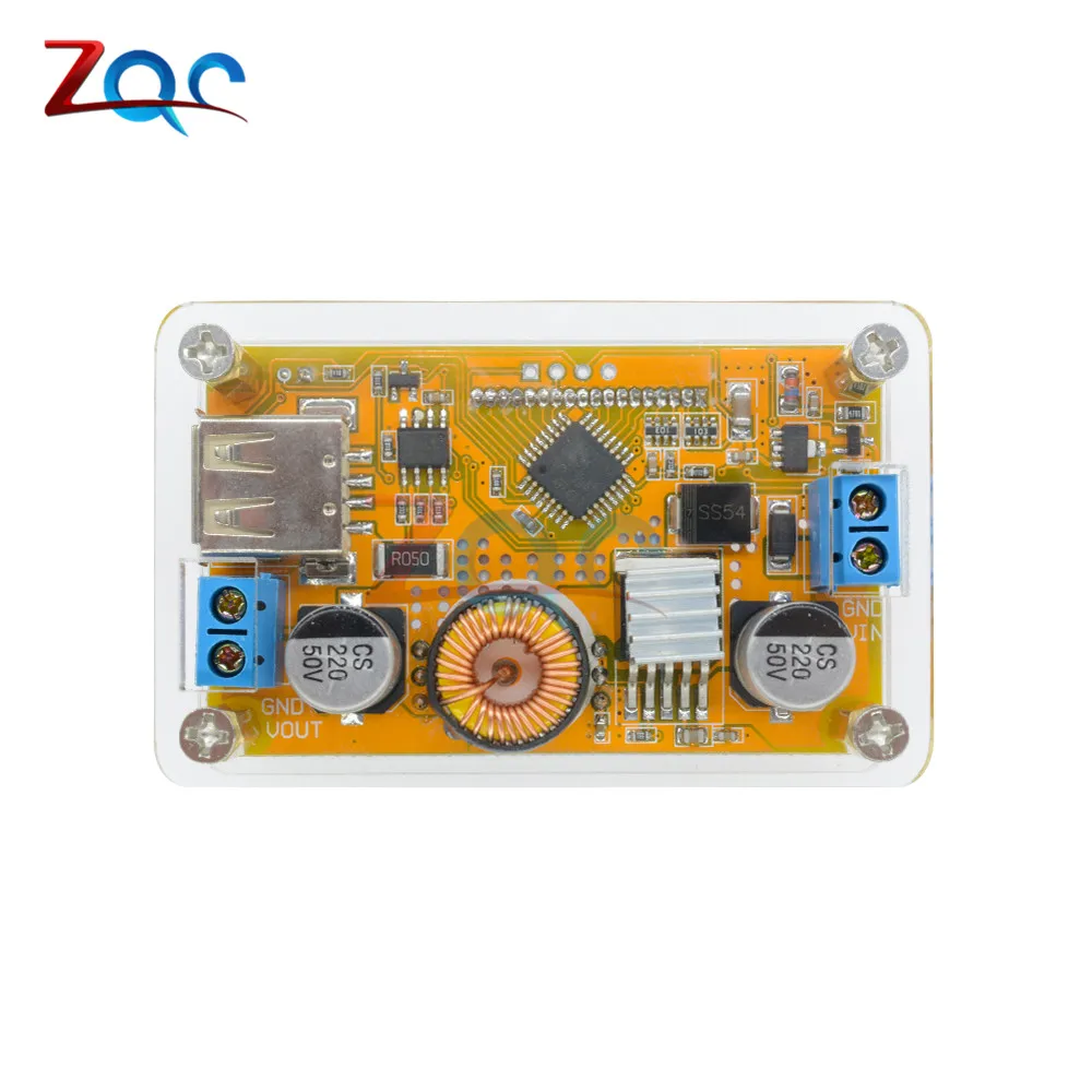 Регулируемый понижающий преобразователь CC CV с ЖК-дисплеем 5-36 в до 1 2-32 В 5 А плата