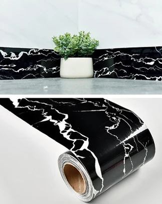 Marble WTDG Мраморные самоклеющиеся линии талии обои водонепроницаемые декоративные стены границы пленки гостиной пол коридора окантовочная линия наклейка - Цвет: Marble WTDG