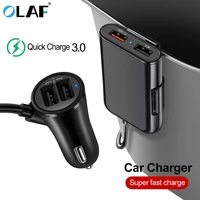60w 8a front back seat 4 port usb quick charge 3 0 car charger for iphone huawei fast phone charger for xiaomi samsung charge