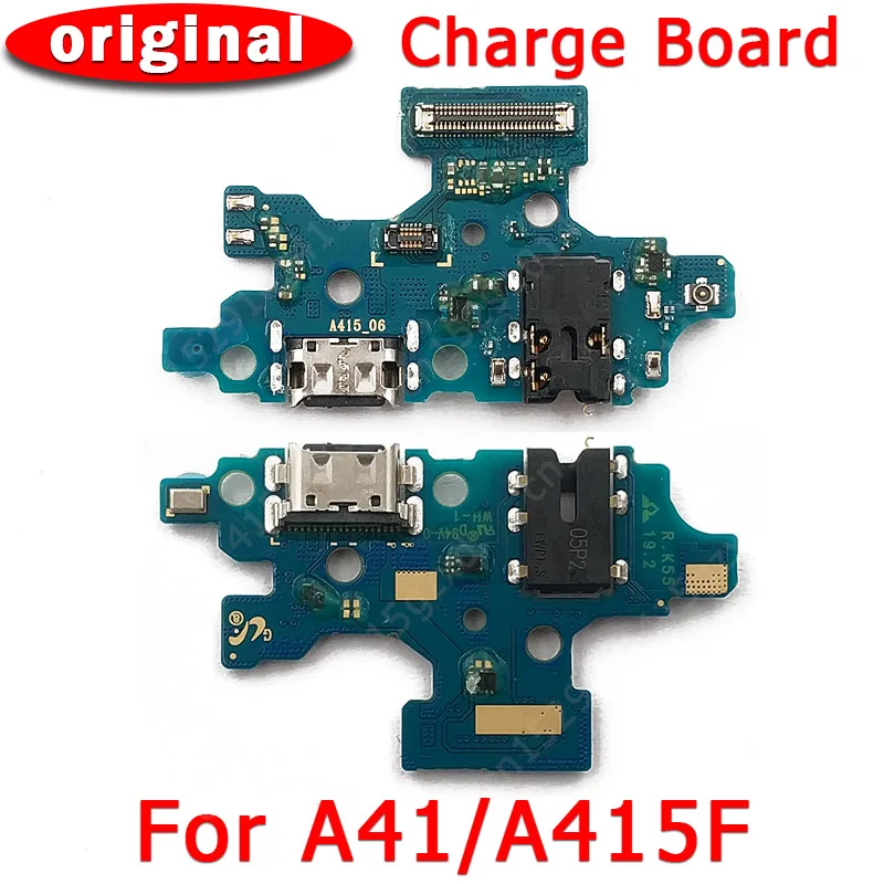 

Оригинальный зарядный порт для Samsung Galaxy A41, A 41, A415F, плата USB зарядки, печатная плата, док-разъем, гибкий запасной разъем