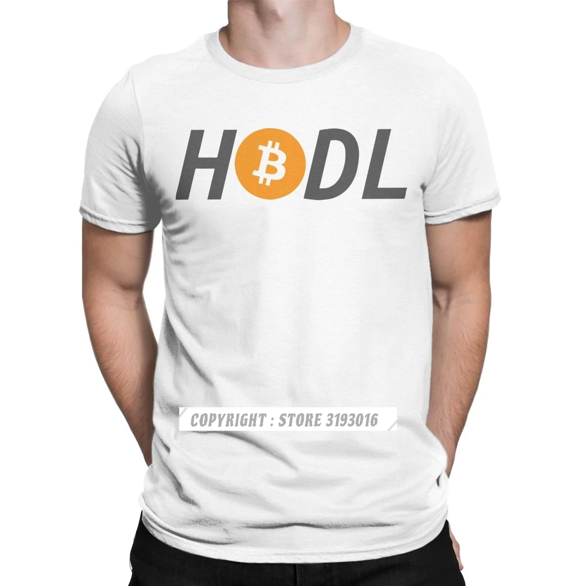 

HODL Bitcoin T Shirts Cryptocurrency Crypto Btc Blockchain Men's Printed Tshirt Cotton O Neck Christmas Tee Shirt Adult T-Shirt
