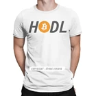 Футболка HODL Bitcoin мужская с принтом, хлопок, круглый вырез, Рождественский взрослая футболка