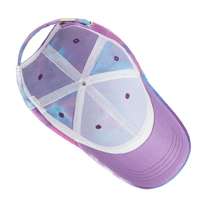 

2020 New Fashion Tie-Dye baseball cap men Men Women Trend Lovers Colorful Snapback Hat Outdoor Adjustable Sun Graffiti Bone