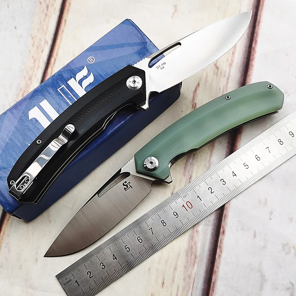JUFULE sitive ST119 реальный D2 шариковый подшипник Flipper складной G10 Кемпинг Охота кухня
