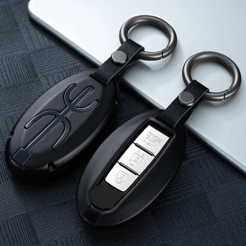 Автомобильный чехол для ключей из алюминиевого сплава Nissan Teanra Qashqai X-Trail Sylphy Murano