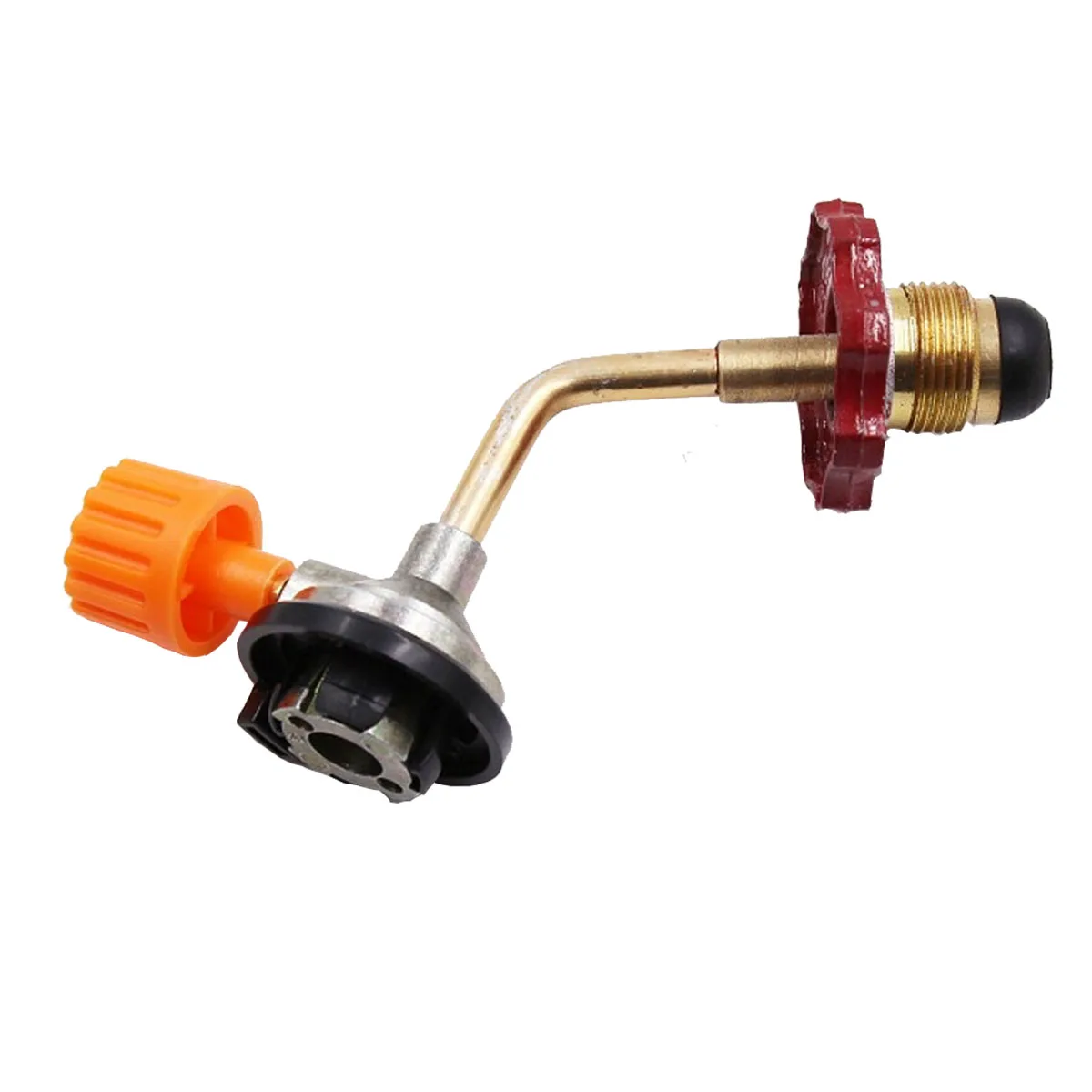 

Butane Gas Cylinder Fuel Tank Filler Connector Adapter Valve Safe Switching Charging Inflatable Valve Adapter 11.5x11CM