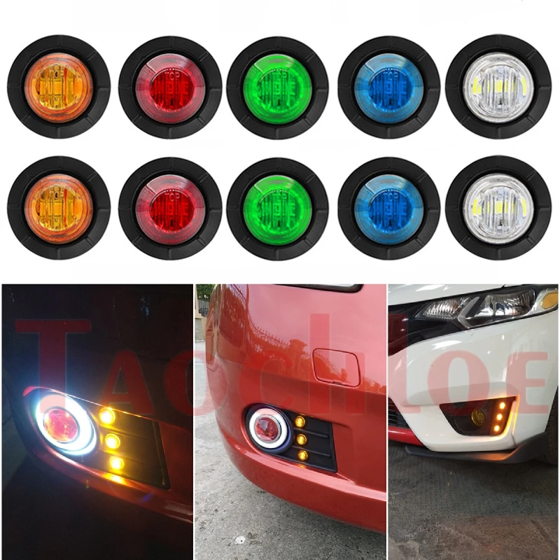 10 шт. 10В 30В 3 светодиодные боковые габаритные фонари для автомобиля грузовика