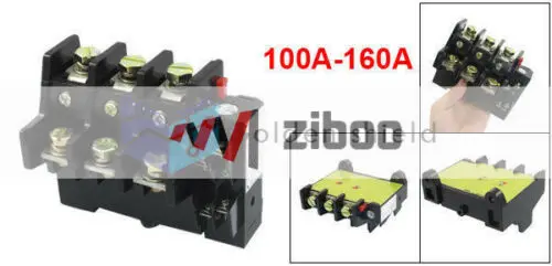 JR36 160 Регулируемый переменного тока 3 полюсный Термальность реле перегрузки 1NO 1NC