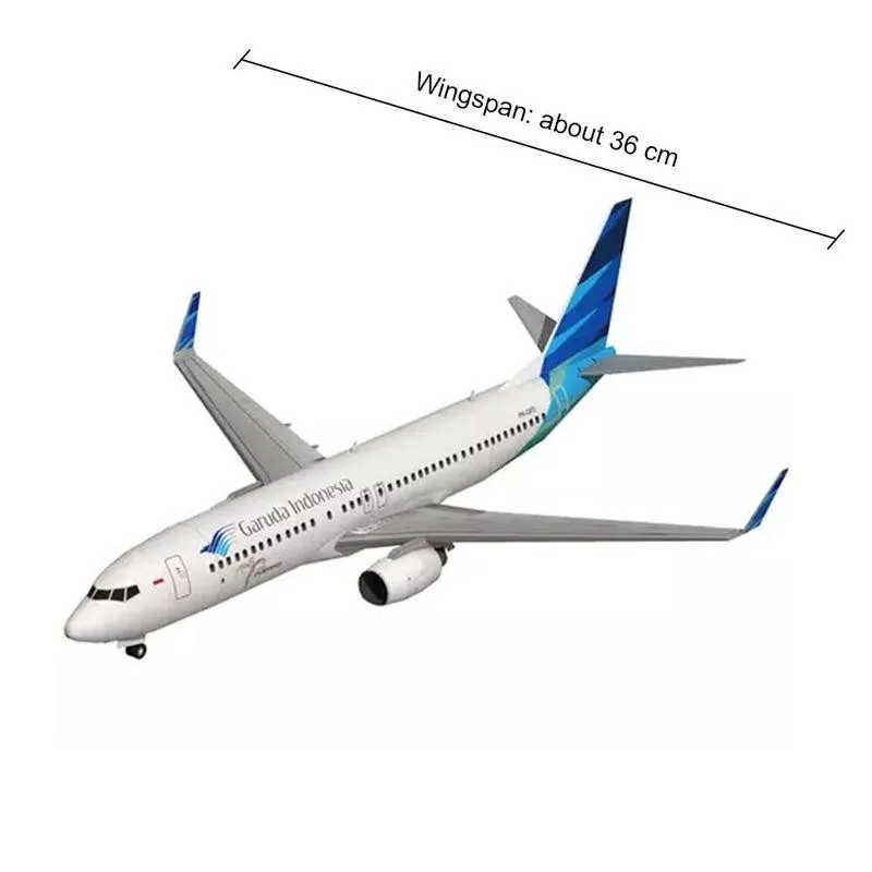 Бумажная модель самолета DIY игрушка оригами соотношение 1:100 Боинг 737-800 бумажная