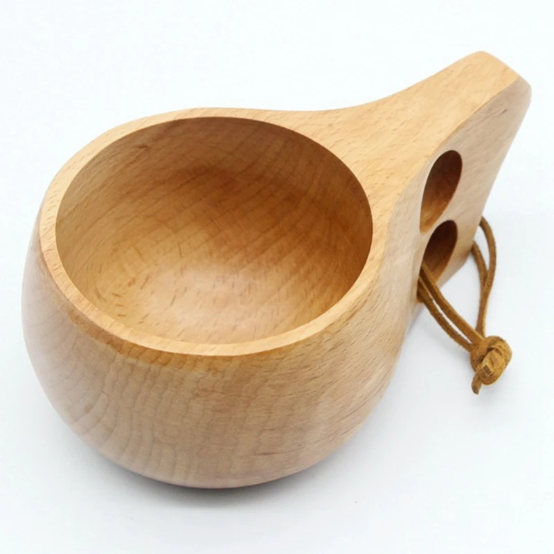 Портативная деревянная кружка ручной работы с молоком кофе пивом для питья