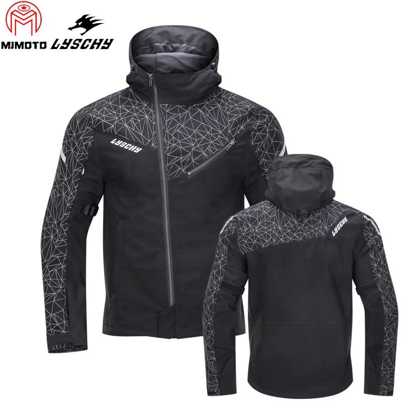 Фирменная Новинка Lyschy Водонепроницаемый мотогонок куртка CE протектор на лето и