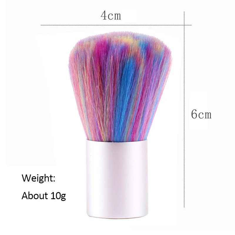 2 шт. портативная цветная кисточка для ногтей инструменты мягкая щетка очищающее