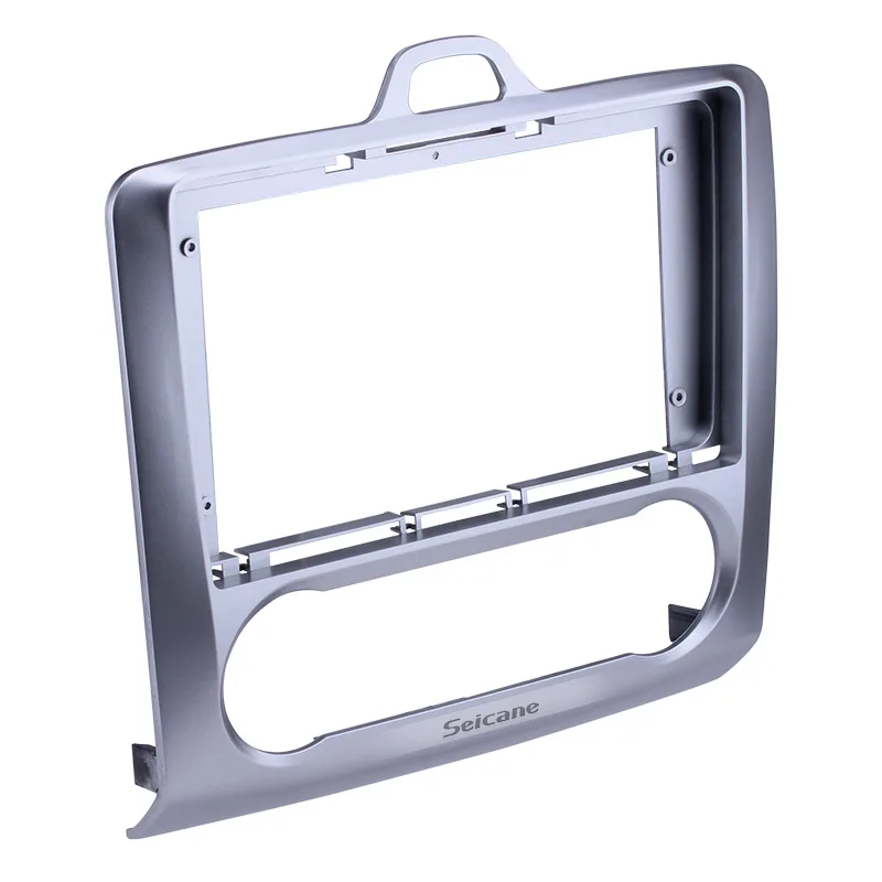 Seicane Fascia Серебристая Рамка 9 дюймов для FORD FOCUS комплект крепления приборной панели