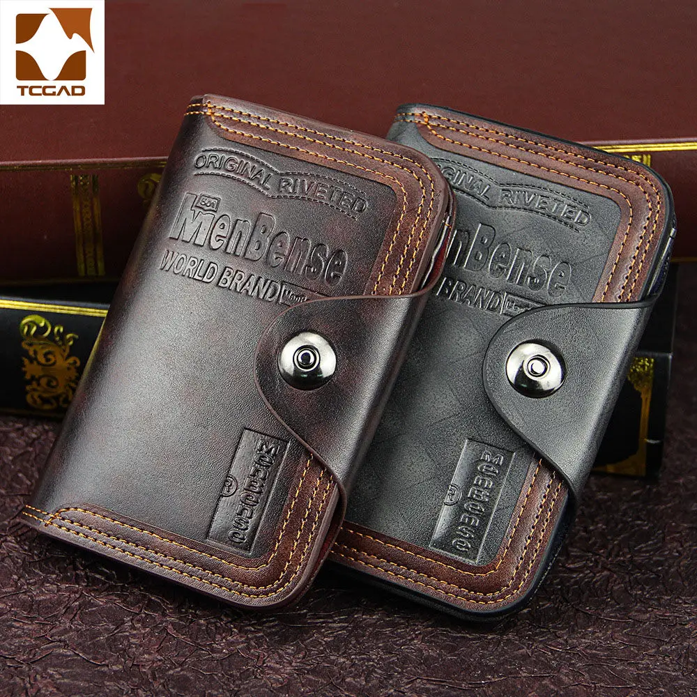 

men's wallet magnetic snap clutch bag male wallet leather genuine Compartment portfel carteira purse men famous brand luxu 2020