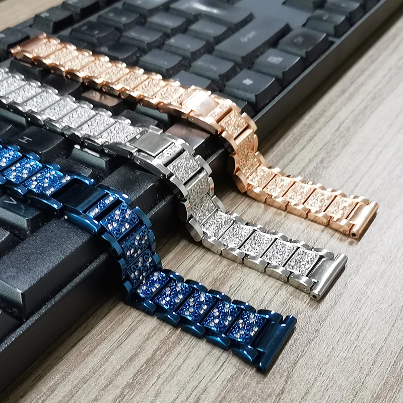 22mm 20mm Women Metal Bracelet for Huawei GT 3 2 46mm 42mm Strap for Samsung Galaxy Watch 5 Pro 4 Classic Band Active 40mm 44mm