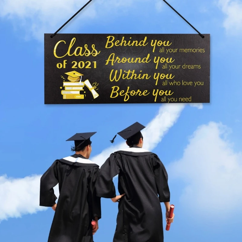 Деревянный класс 2021 знак подвесная дверь настенный налет для поздравления