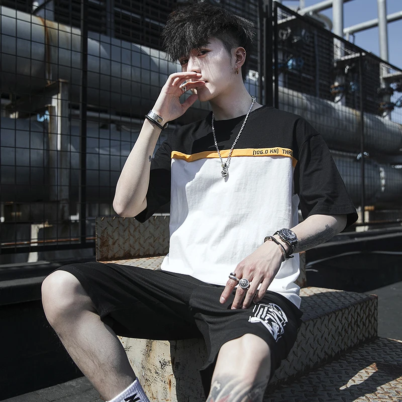 Летняя спортивная одежда спортивные костюмы 2020 хип хоп свободные комплекты для