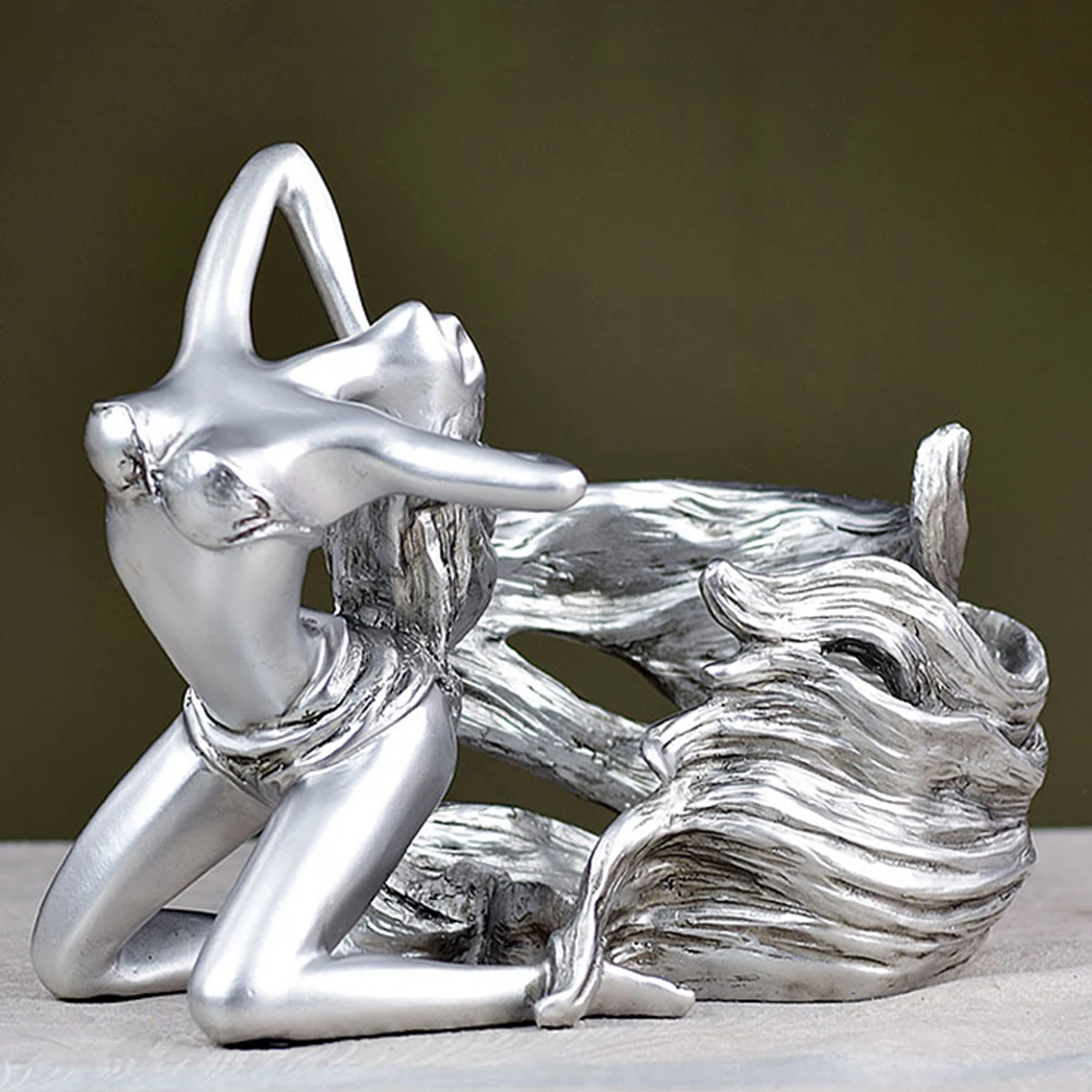 Изысканное домашнее художественное украшение поделки Эротичная девушка смола