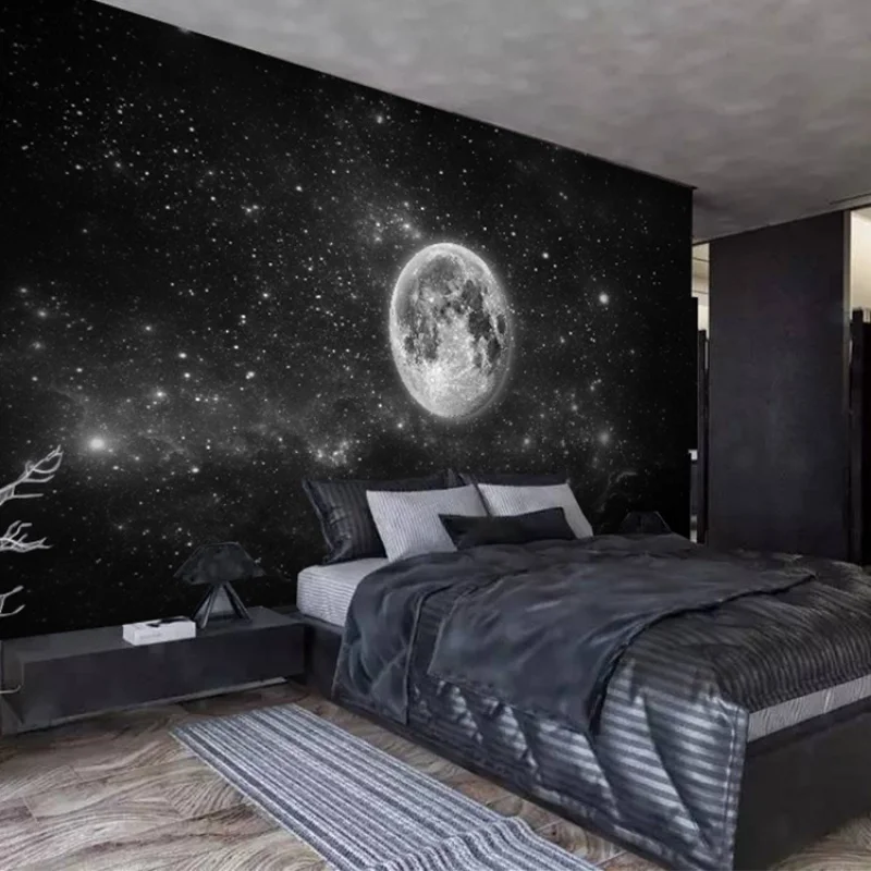 Декоративные обои звезда небо Луна земля детская комната Игрушка спальня