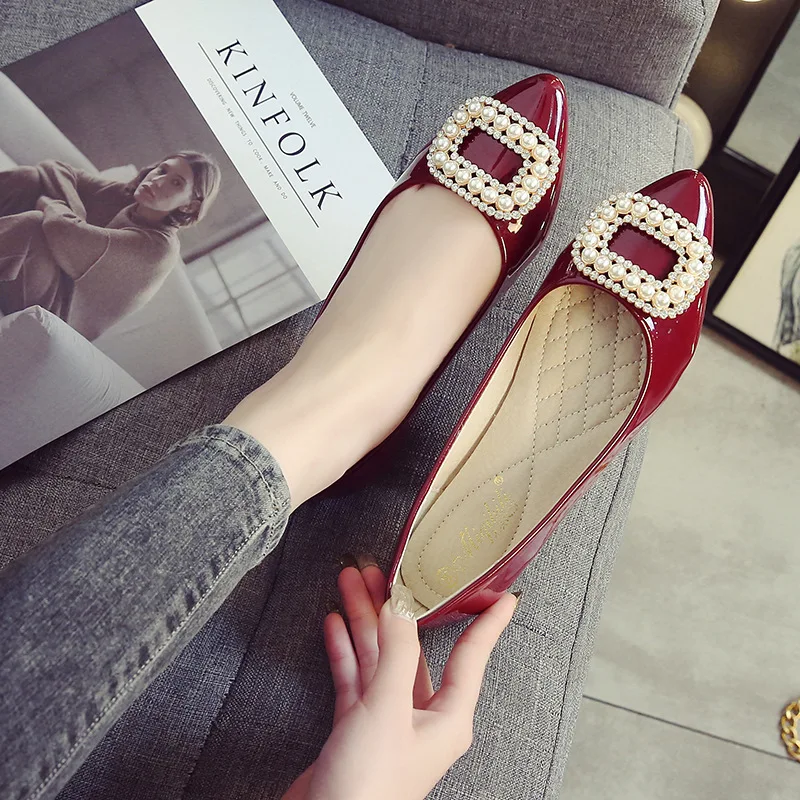 Роскошные 2020 Женская обувь балетки на плоской подошве для женщин из