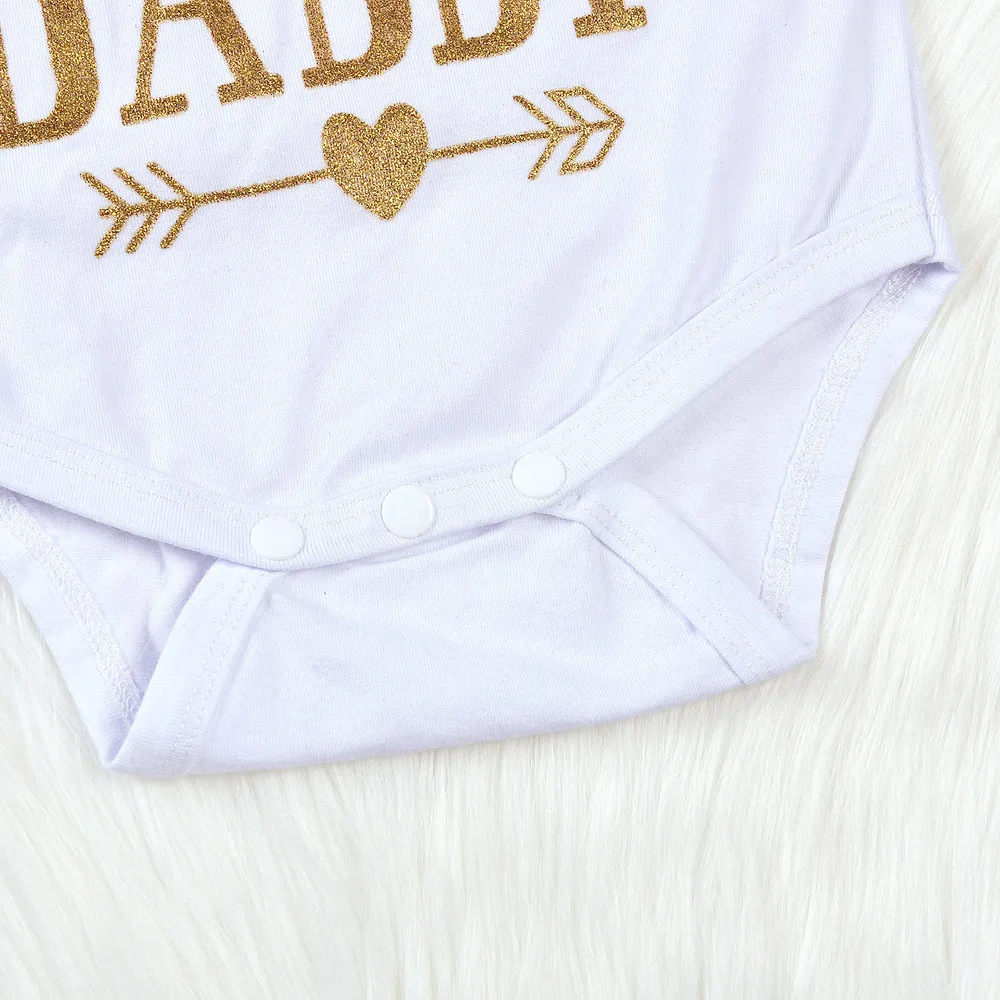 

4PCS Baby clothes Sets Toddler Newborn Baby Girls Letter Rompers Jumpsuit Flowers Pants Outfit Suit Clothing